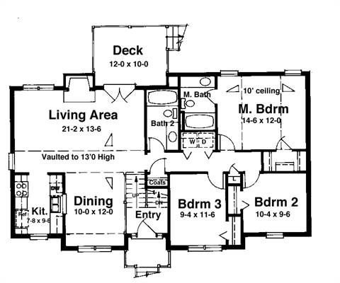 Floor Plan image of WATERBURY House Plan