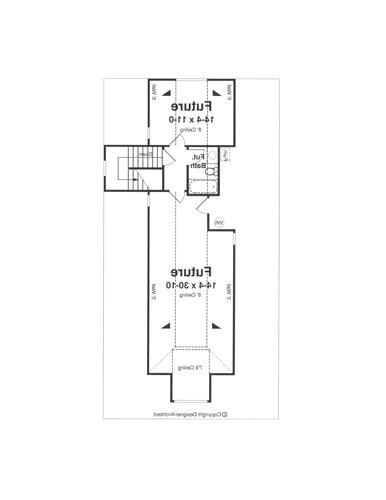Attic image of HAMLEIGH House Plan