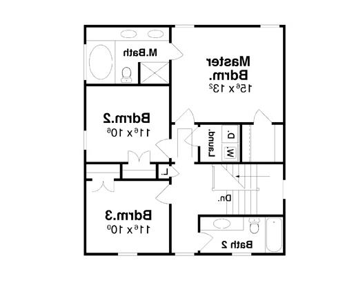 Second Floor image of BARTLETT House Plan