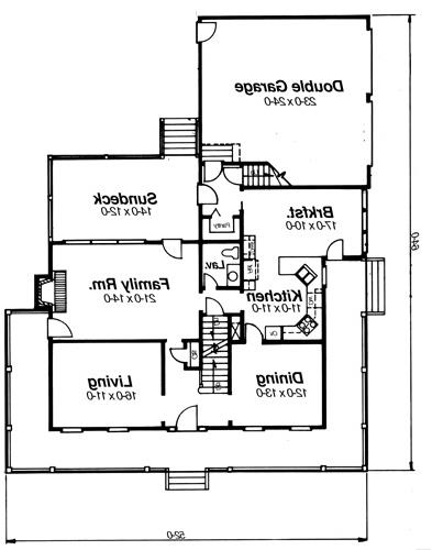First Floor image of HILLBRIAR House Plan