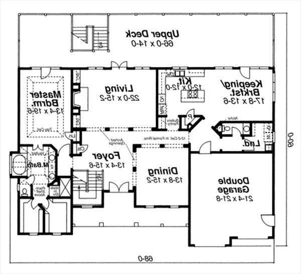 Main Level image of VICTORIA House Plan