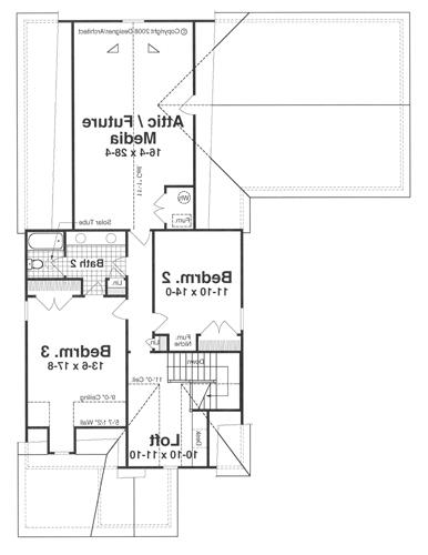 Second Floor image of HEPBURN House Plan