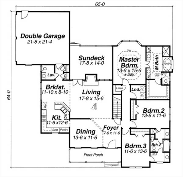 Floor Plan image of SHELBY House Plan