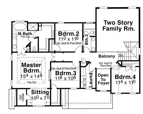 Second Floor image of Magnolia House Plan