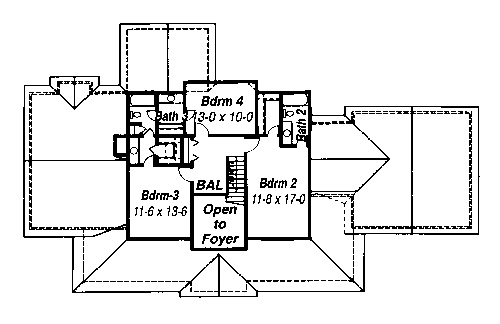 Second Floor image of Garrison House Plan