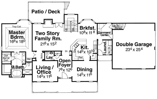 First Floor image of Shenandoah House Plan