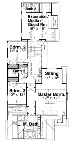 Second Floor image of Stratton House Plan