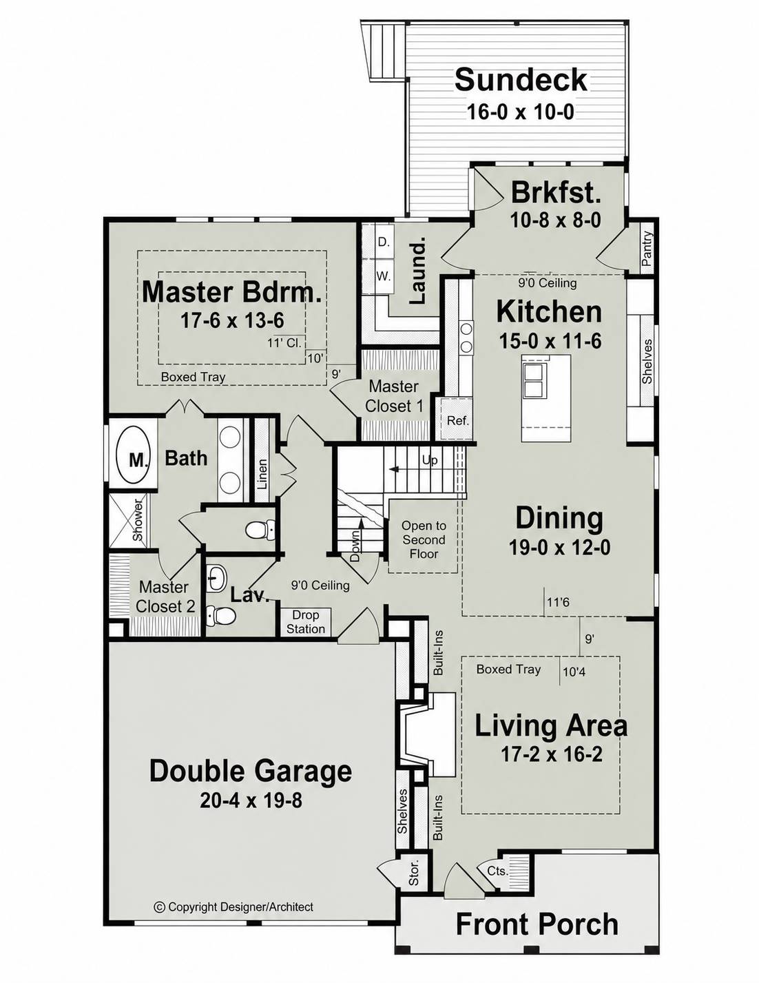 1st Floor image of ADAMS II House Plan