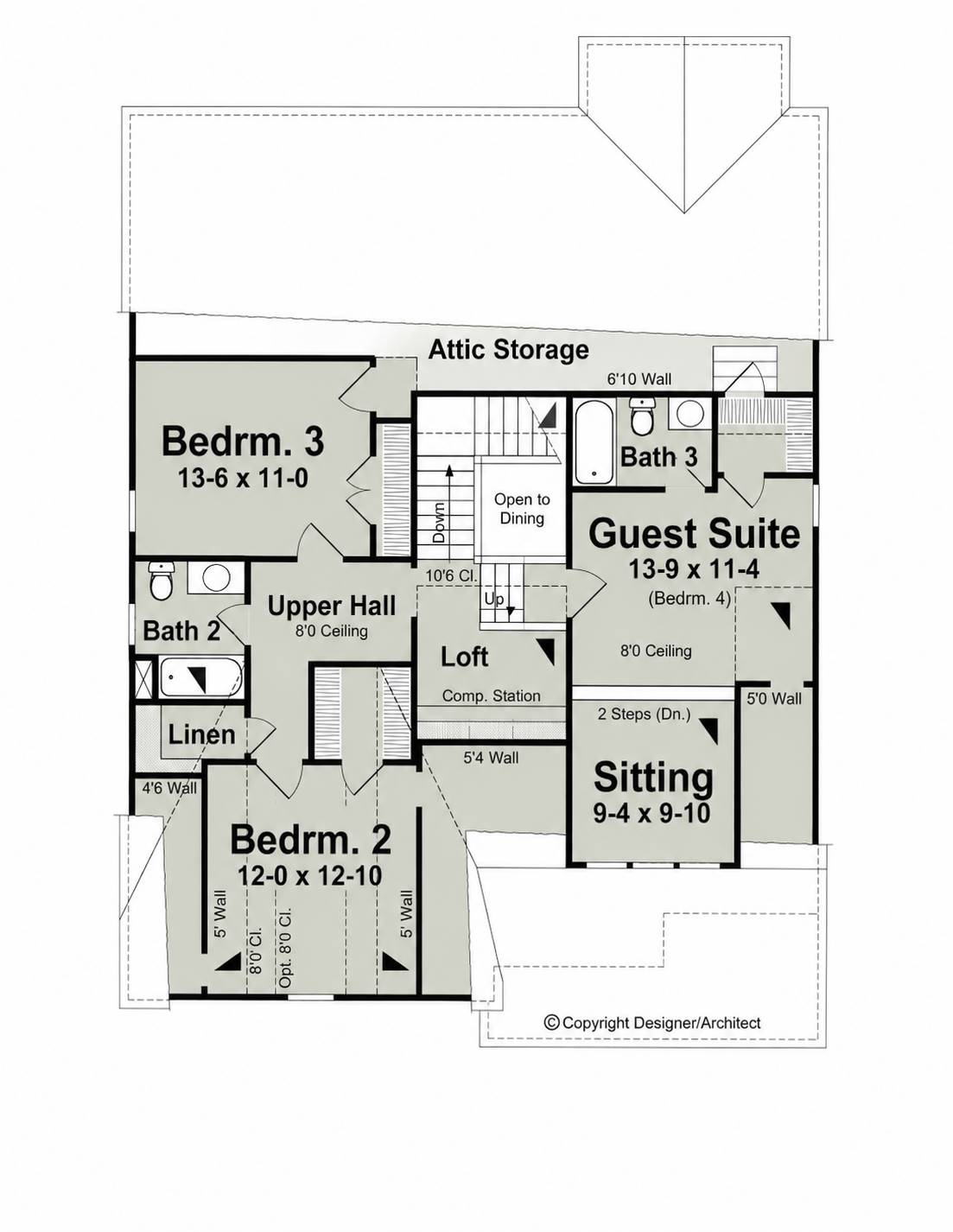 2nd Floor image of ADAMS II House Plan