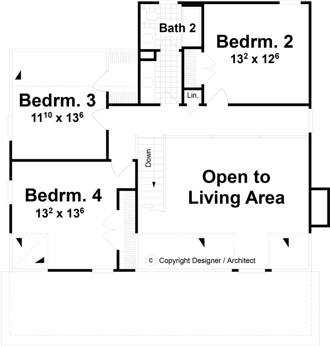 2nd Floor image of Farmington House Plan