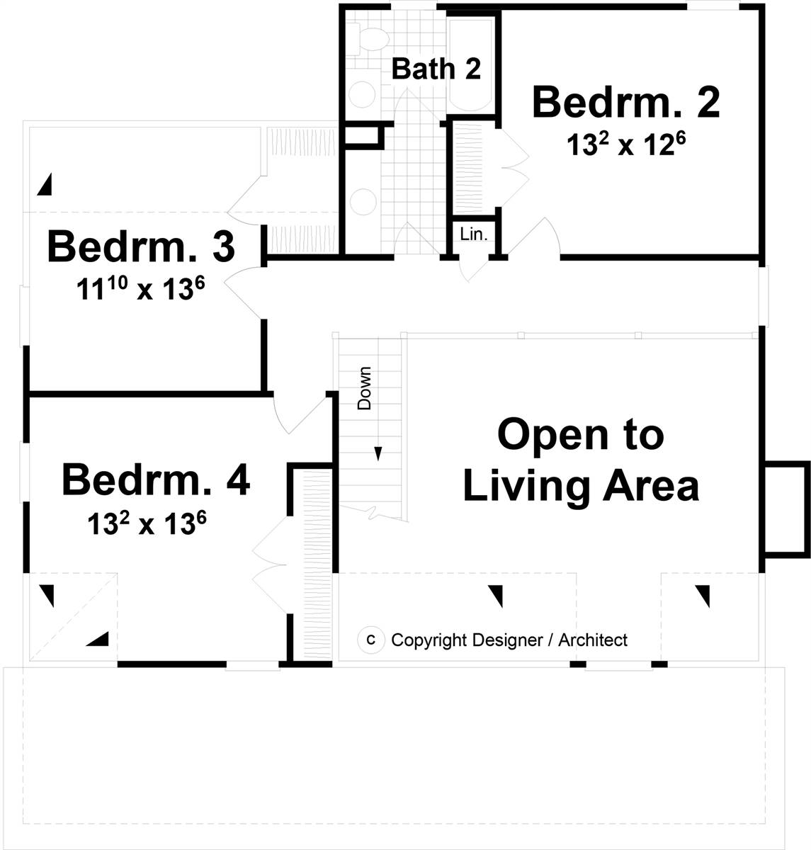2nd Floor image of Farmington House Plan