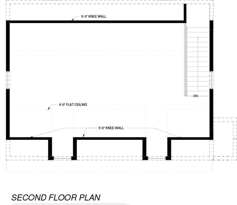 2nd Floor image of Garage House Plan