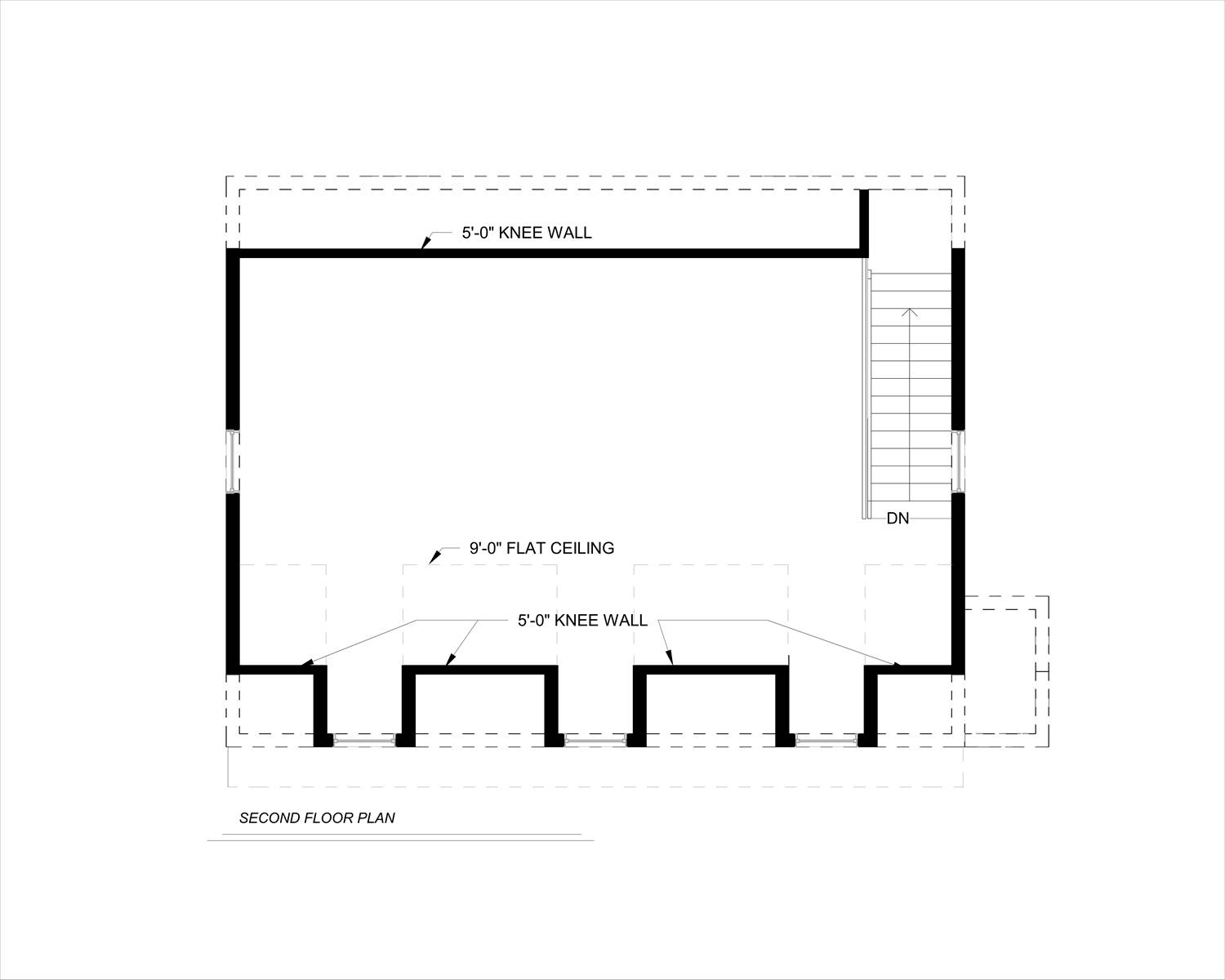 2nd Floor image of Garage House Plan