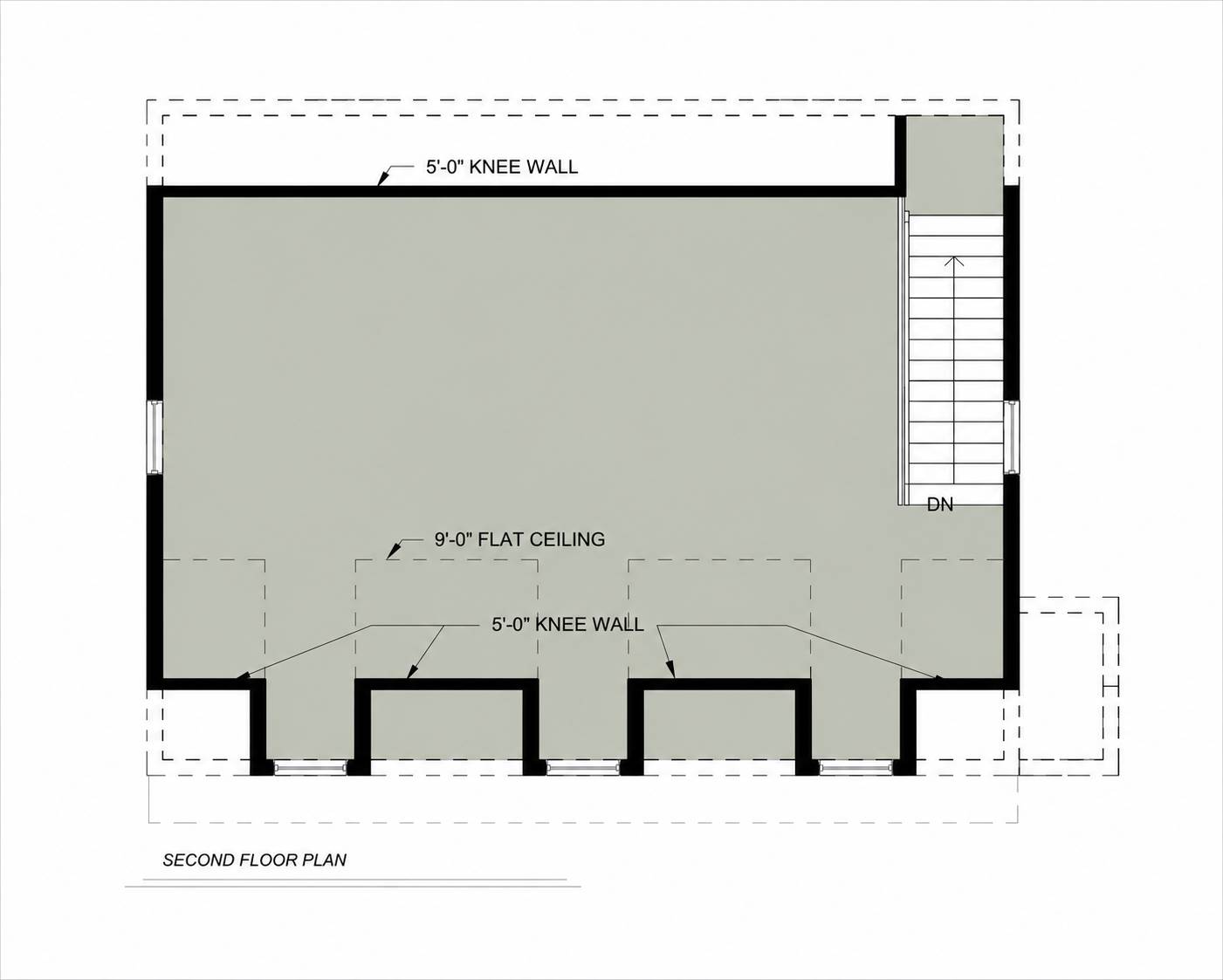 2nd Floor image of Garage House Plan