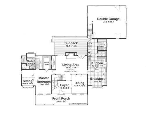 1st Floor image of OSPREY House Plan