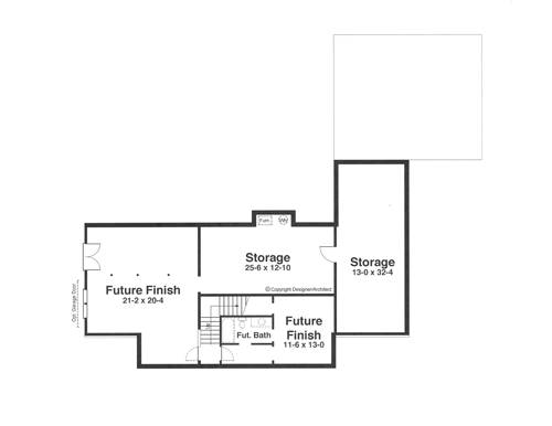 Basement Plan image of OSPREY House Plan