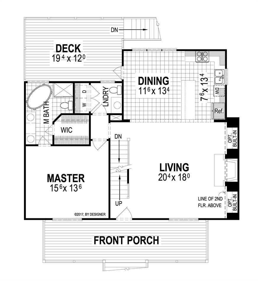 First Floor image of Butler II House Plan