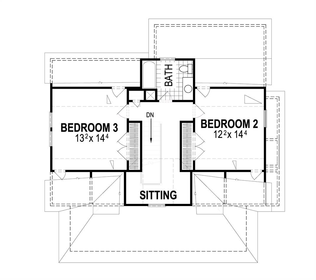 Second Floor image of Butler II House Plan