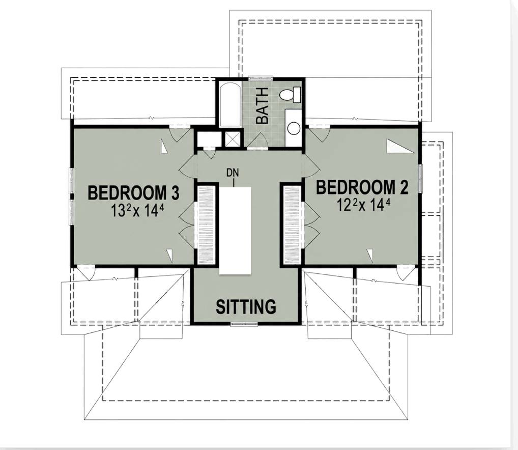 2nd Floor image of Butler II House Plan