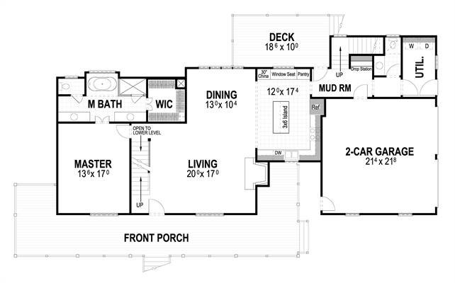 First Floor image of Countryfield II House Plan