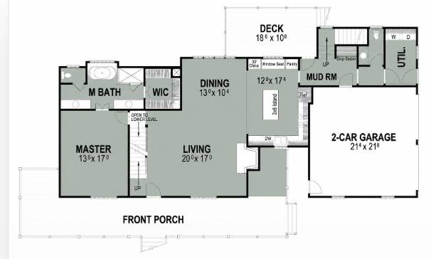 1st Floor image of Countryfield II House Plan