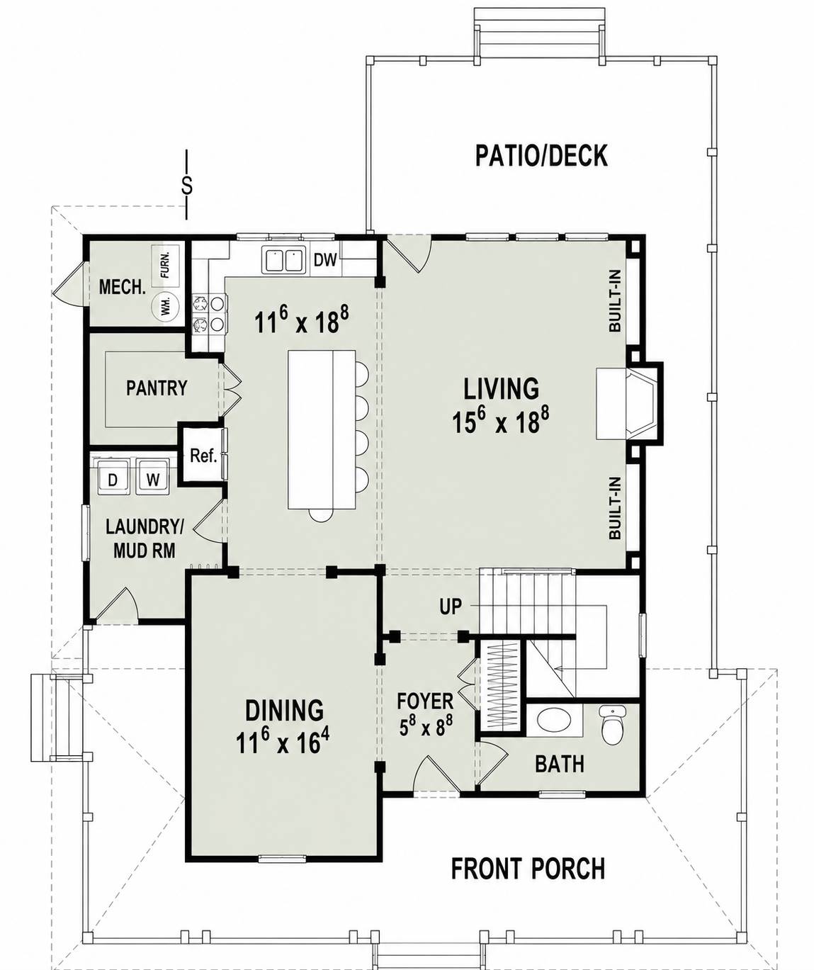 1st Floor image of Camden II House Plan
