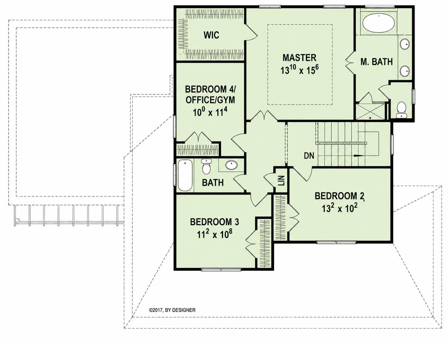 2nd Floor image of Hawthorne IIC House Plan