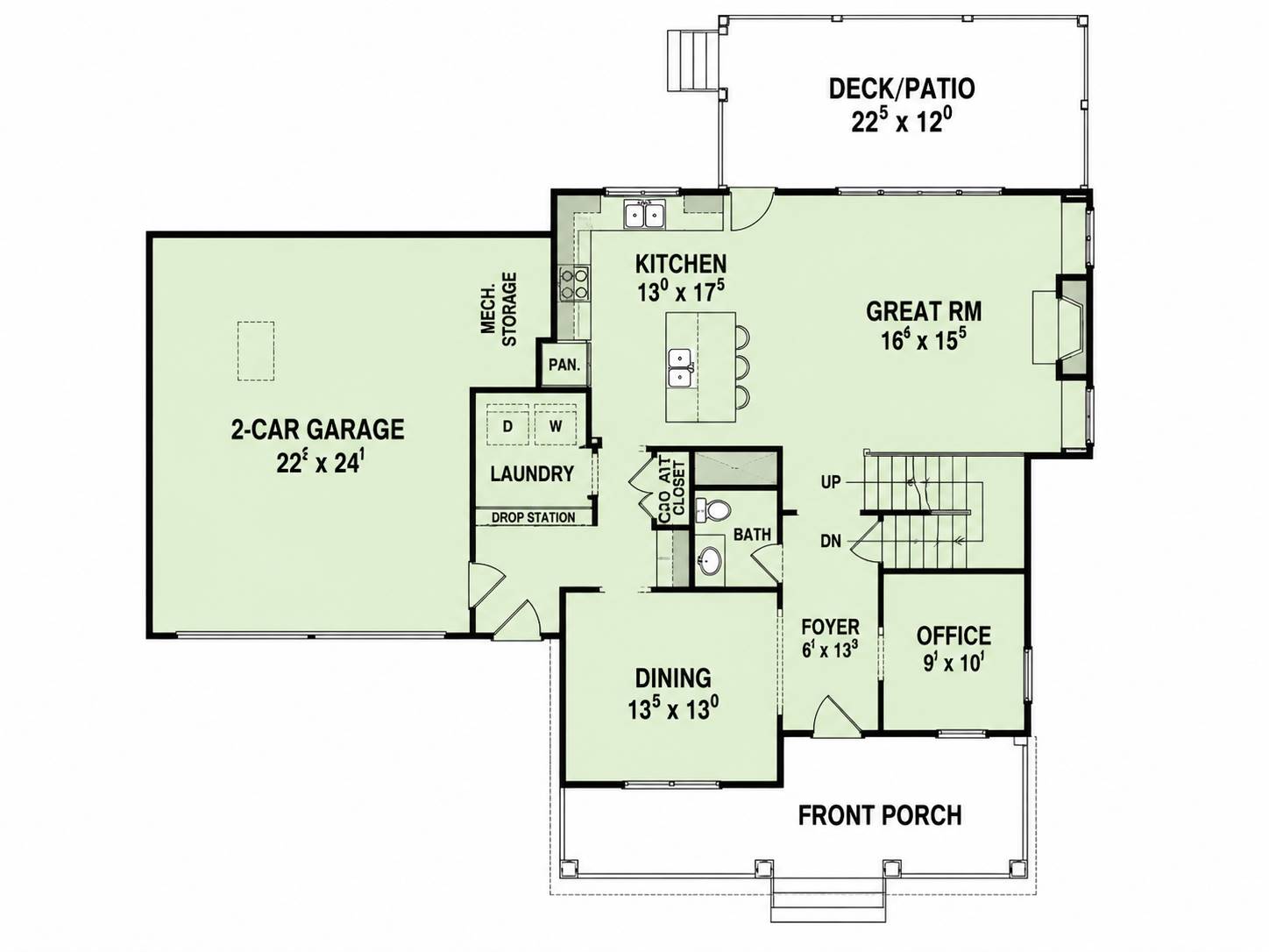 1st Floor image of Hawthorne IIC House Plan