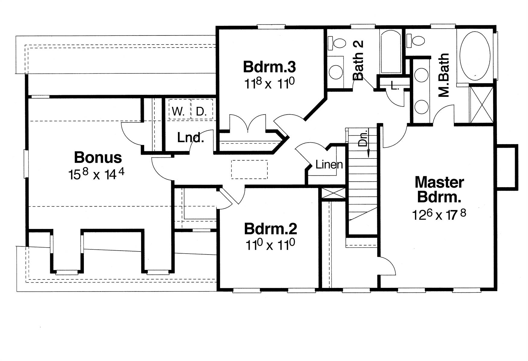 Second Floor image of Morgan-B House Plan