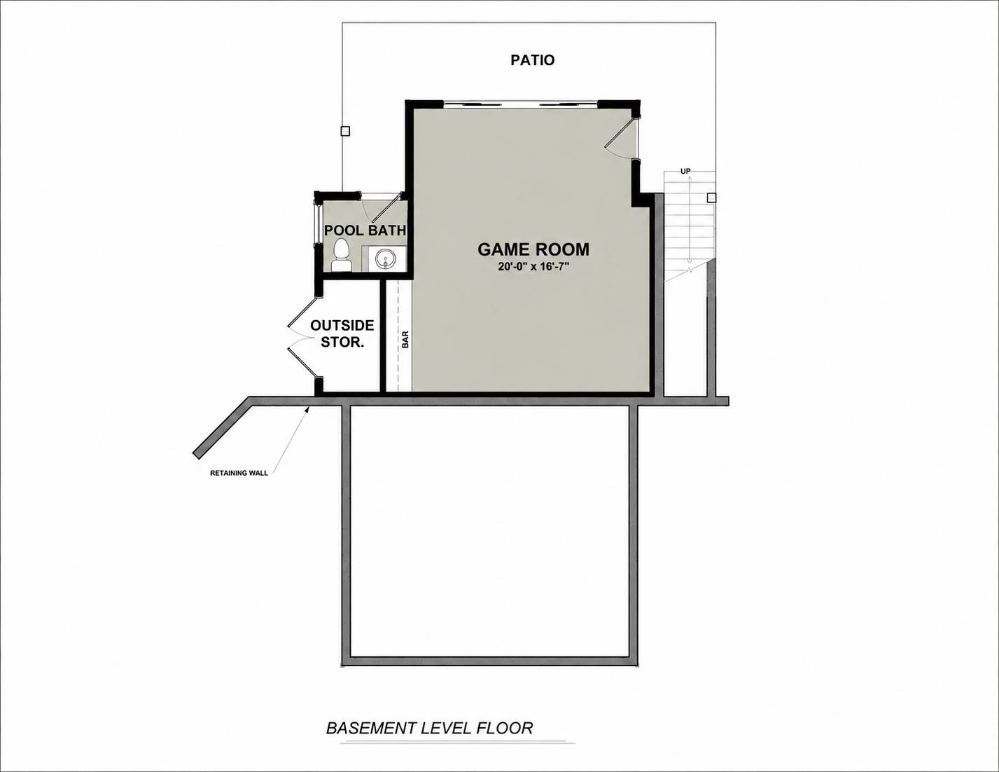 Basement Plan image of Springside House Plan