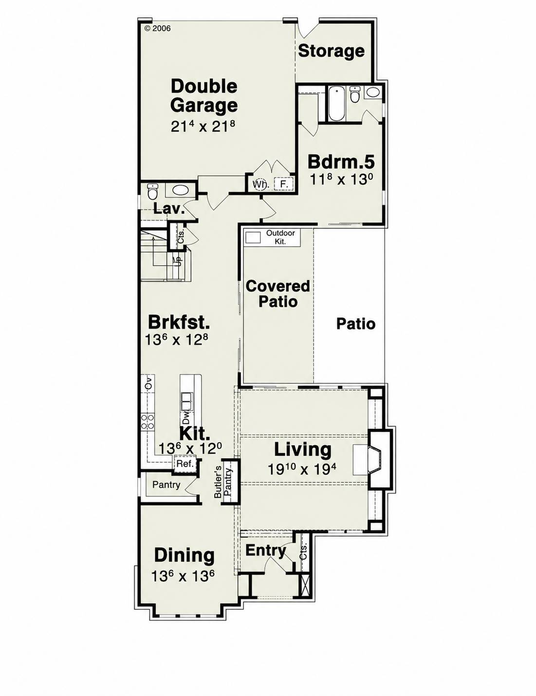 1st Floor image of Kendall House Plan