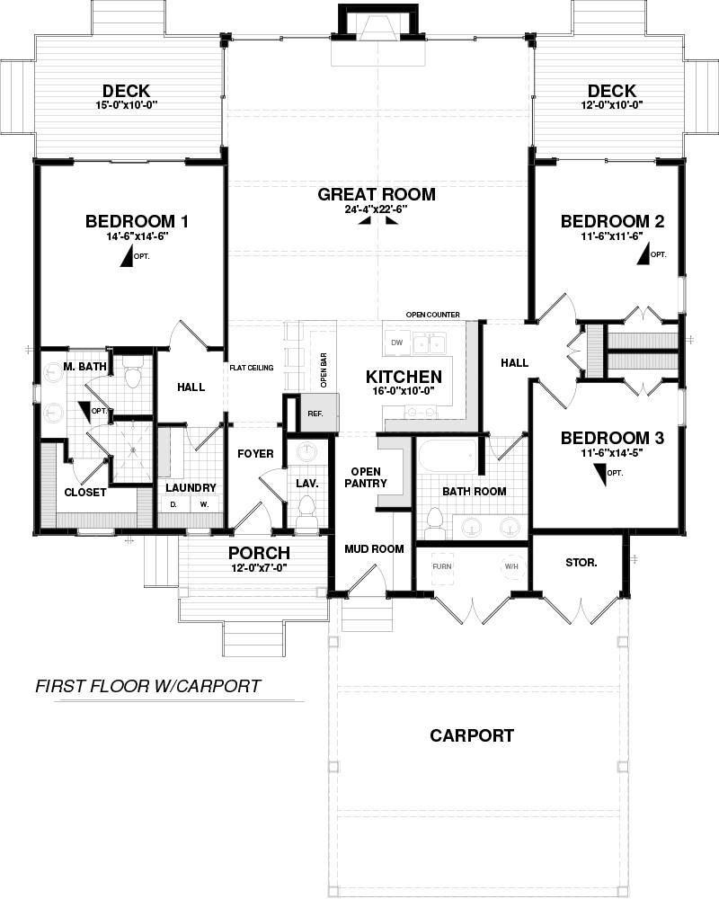 1st Floor image of Jasper House Plan
