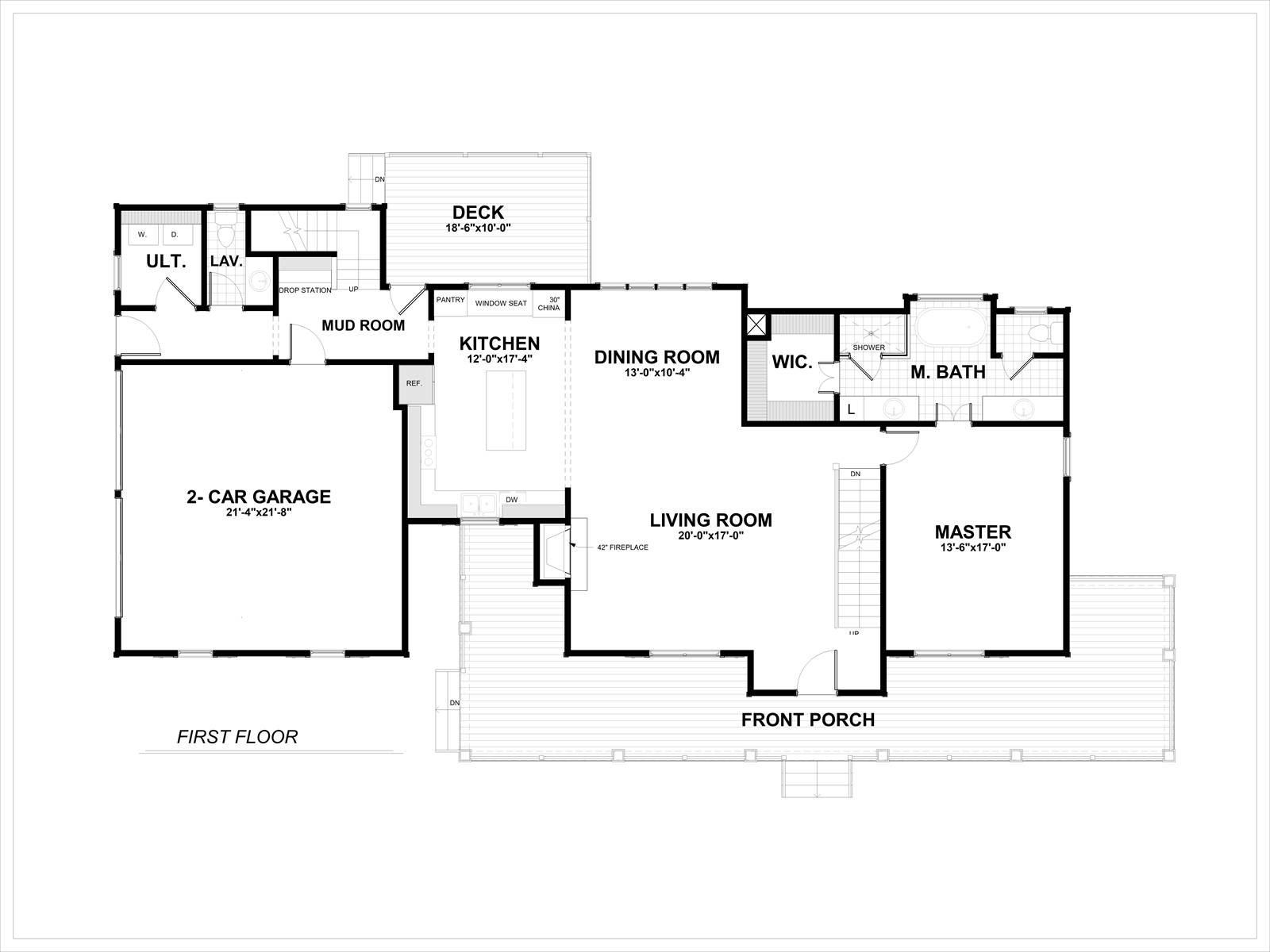 1st Floor image of Countryfield II House Plan