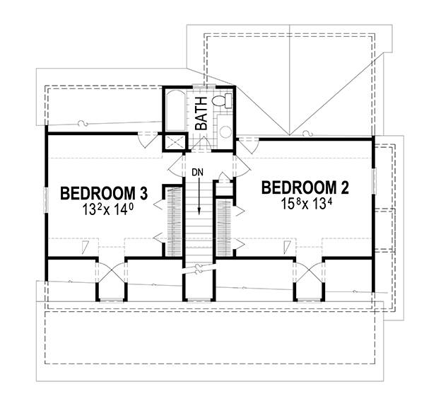 Second Floor image of Woodland II House Plan