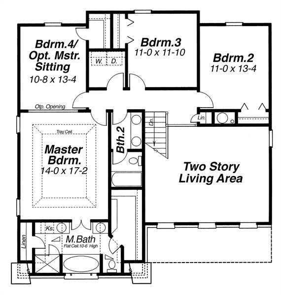 Second Floor image of WESTCOTT-A House Plan