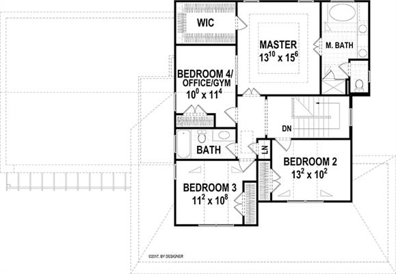 Second Floor image of Hawthorne IIC House Plan