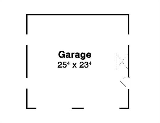 First Floor image of Garage House Plan