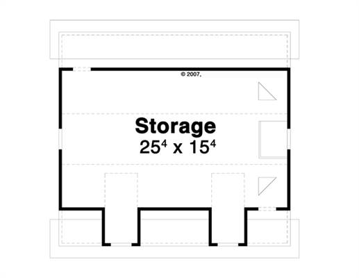 Second Floor image of Garage House Plan