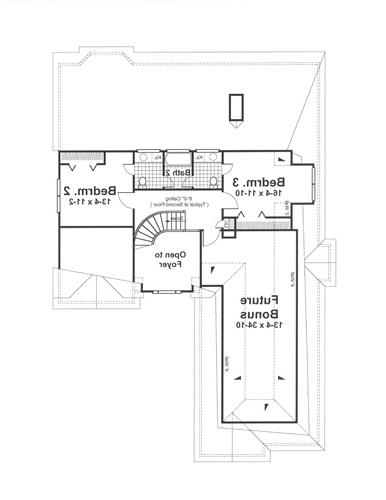 Second Floor image of GREENWICH House Plan