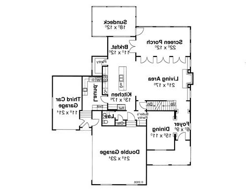 First Floor image of ORLEANS House Plan