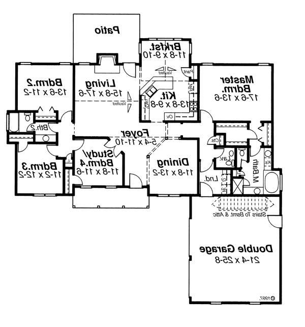 First Floor image of NEWMAN-A House Plan