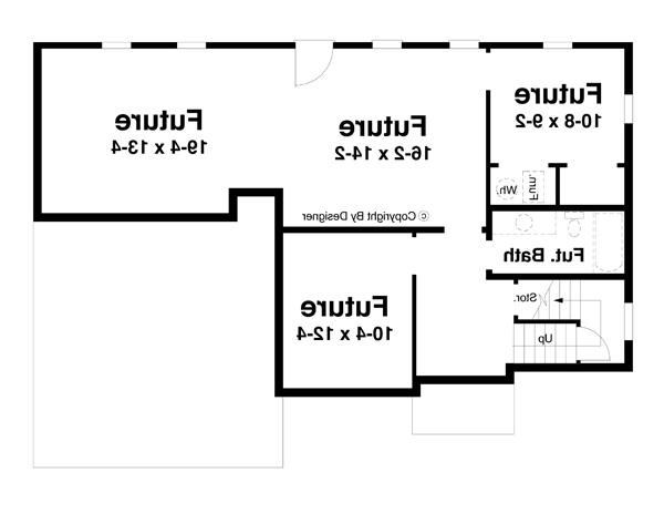 Lower Level image of Valdosta House Plan