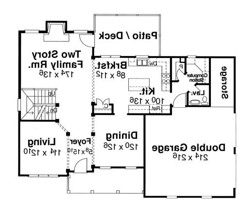 First Floor image of Magnolia House Plan