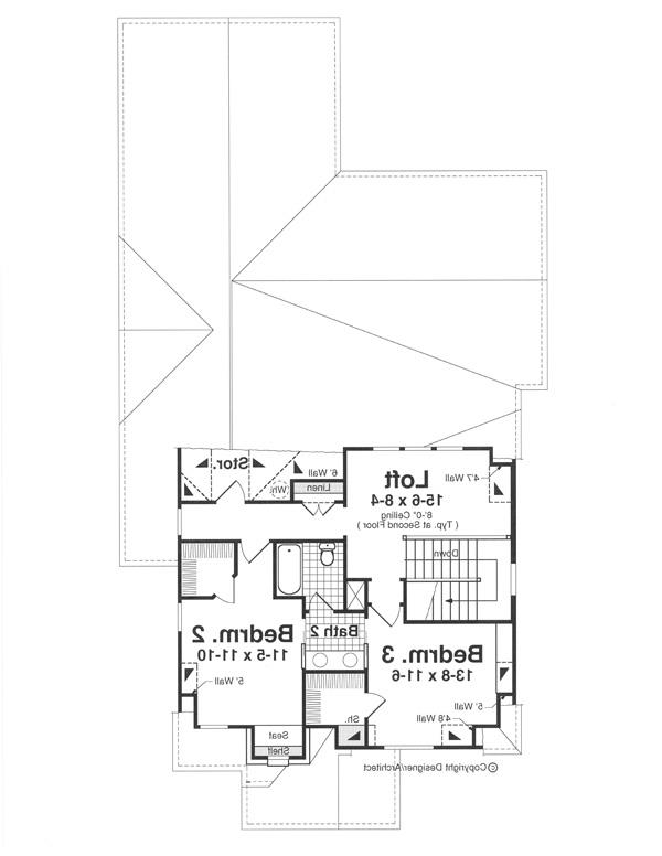 Second Floor image of CANTERBURY House Plan