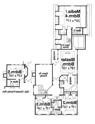 Second Floor image of DAVENPORT-B House Plan