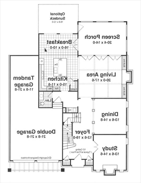 First Floor image of BRISTOL IV House Plan