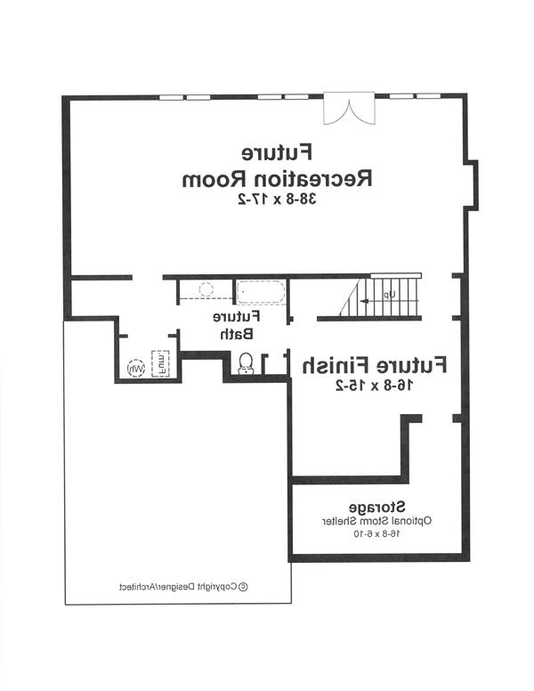 Lower Level image of DAUGHTRY II House Plan