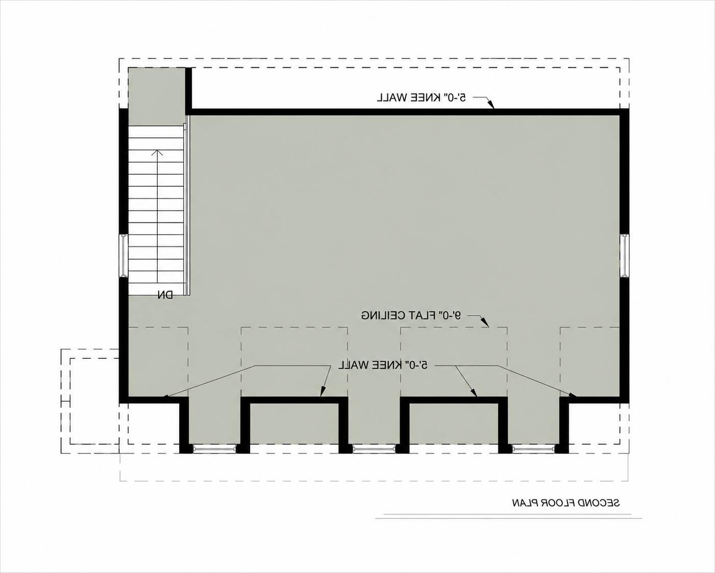 2nd Floor image of Garage House Plan