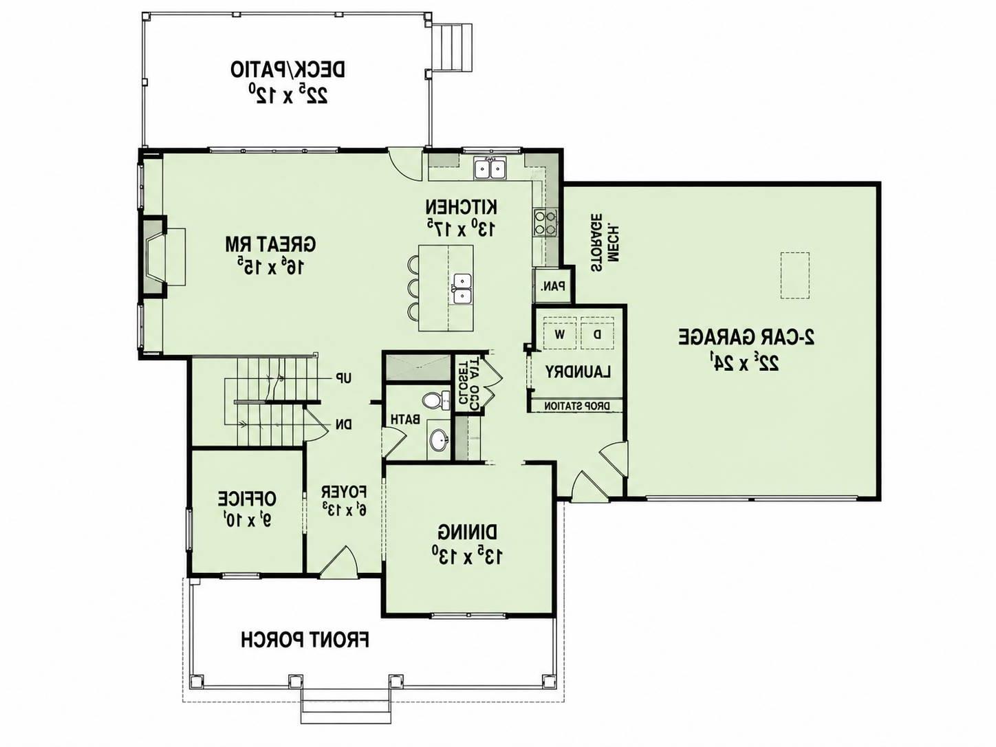 1st Floor image of Hawthorne IIC House Plan