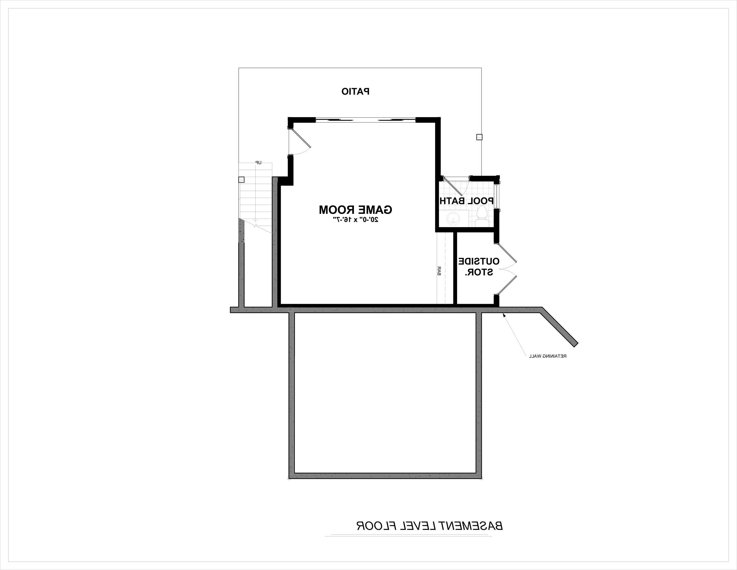 Basement Plan image of Wilder Way House Plan